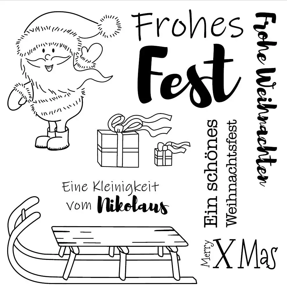 Немецкий прозрачный силиконовый штамп/печать для DIY скрапбукинга/фотоальбома