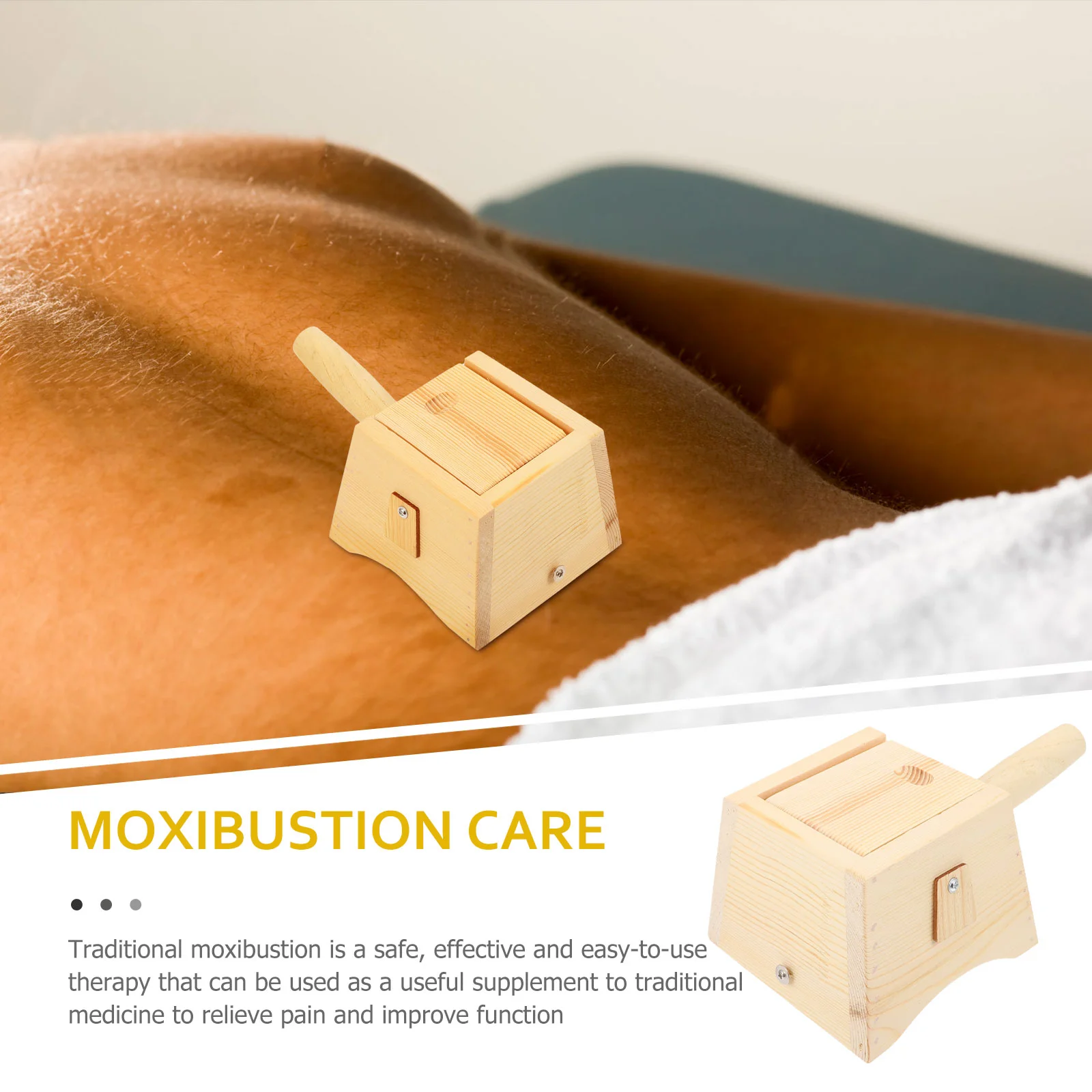 1 Set Convenient Moxa Boxes Wooden Moxibustion Therapy Massagers | Красота и здоровье