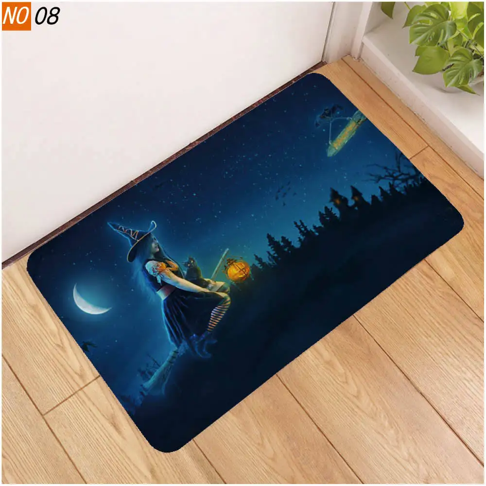 Противоскользящий коврик OIMG для ванной напольный 3D принт Хэллоуин летучая мышь
