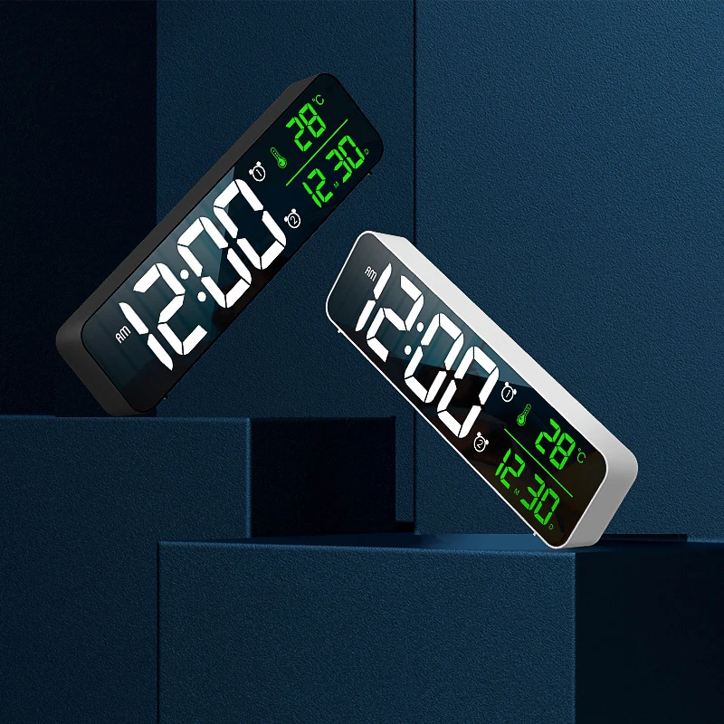 

LED Digital Alarm Clock Watch For Table Digital Electronic USB Desktop Display Clock Bedroom Decor With Temperature despertador