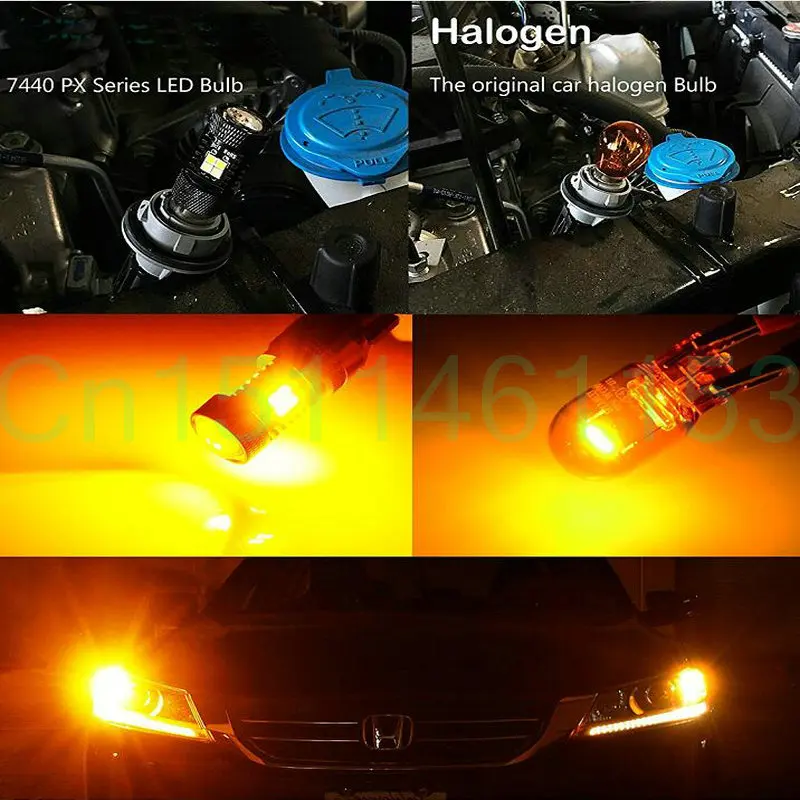 

EUR Rear turn signal lights For Opel mokka mokka x j13 front turn bulb 100% canbus error free wy21w 2pc