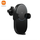 Беспроводное Автомобильное зарядное устройство Xiaomi Mi 20 Вт, мощная зарядка со вспышкой, электрическая регулируемая ручка, работает с несколькими моделями телефонов
