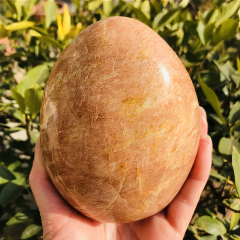 Natural yellow moonstone, quartz mineral crystal, gem reiki healing fine home decoration
