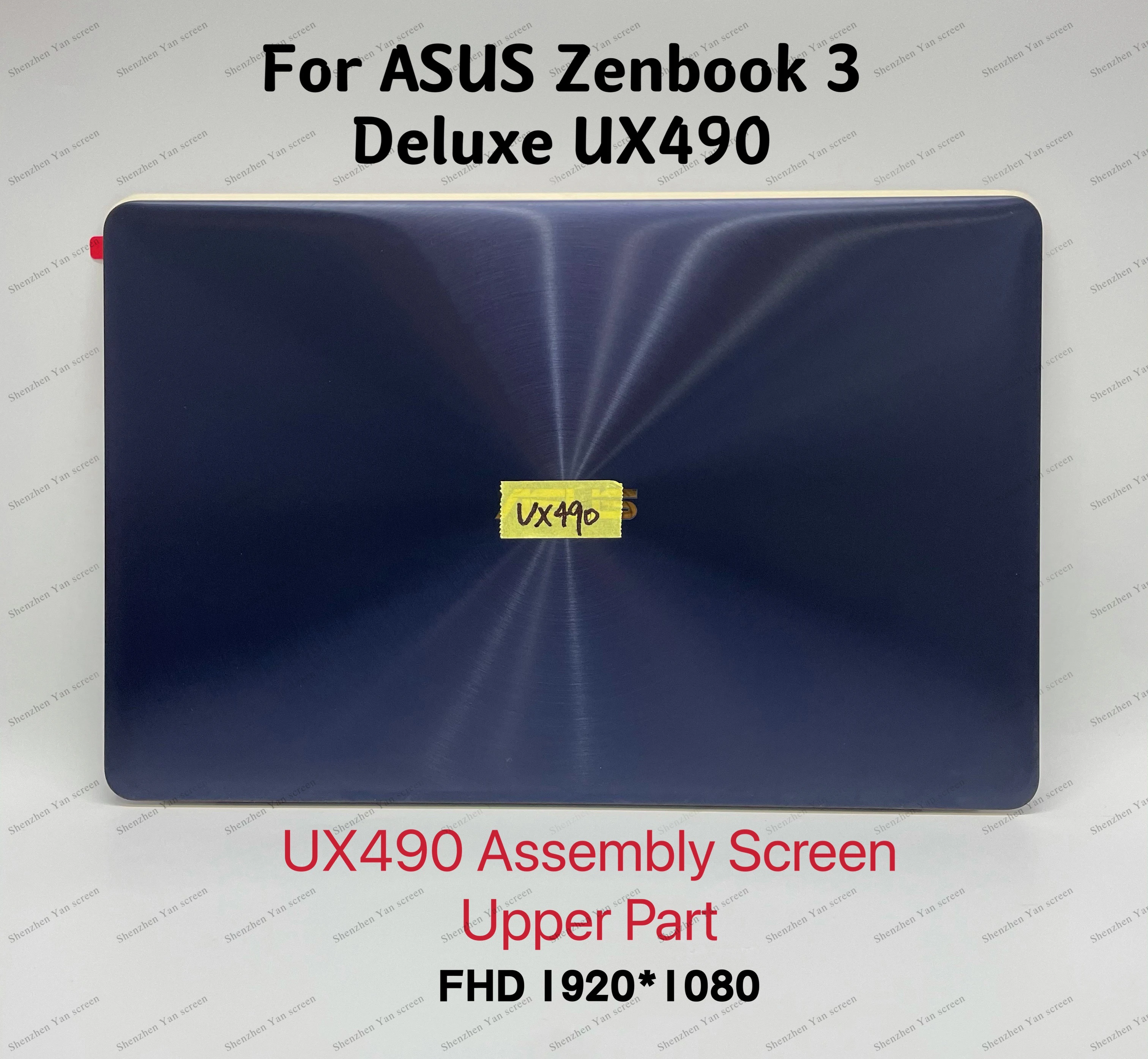 

Оригинальный сменный экран UX490 для ASUS ZenBook 3 Deluxe UX490 UX490U UX490UA, верхняя часть, 14 дюймов, полная сборка, ЖК-экран