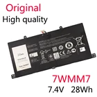 Новый оригинальный аккумулятор 7WMM7 для планшета Dell l Venue 11 Pro с клавиатурой 7,4 В, 28 Втч, DL011301-PLP22G01 CFC6C CP305193L1 D1R74