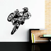 motorcycle motor race motocross bike sports vinyl wall decal sticker boys room wall art decor removable home decoration ll427