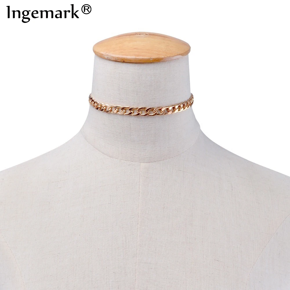 Модное Длинное Ожерелье Ingemark длиной 38 см длинное ожерелье из сплава золотого
