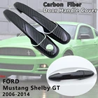 Крышка ручки двери из углеродного волокна аксессуары для Ford Mustang Shelby GT GT500 2005 2006 2007 2008 2009 2010 2011 2012 2013 2014