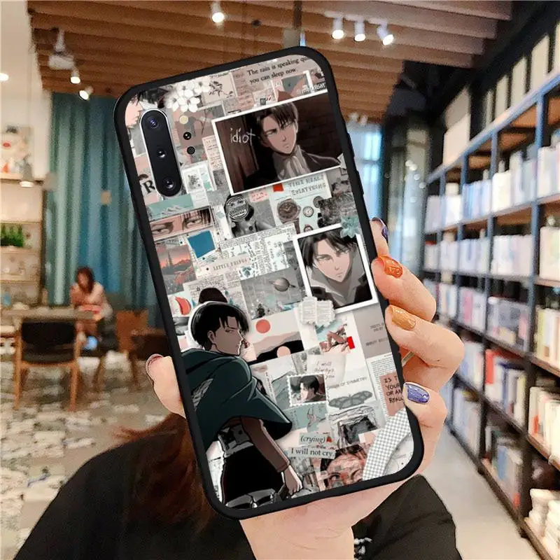

Attack On Titan Levi Ackerman Phone Case For Samsung A50 A51 A71 A20E A20S S10 S20 S21 S30 Plus ultra 5G M11 funda cover