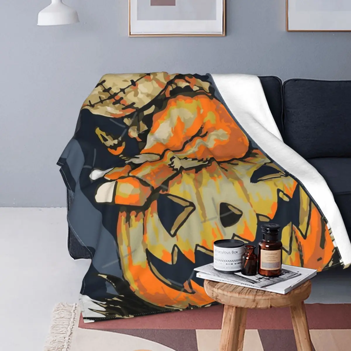 

Halloween Party 6 Blanket Bedspread Bed Plaid Bed Linen Bedspread 135 Double Blanket Children'S Blanket