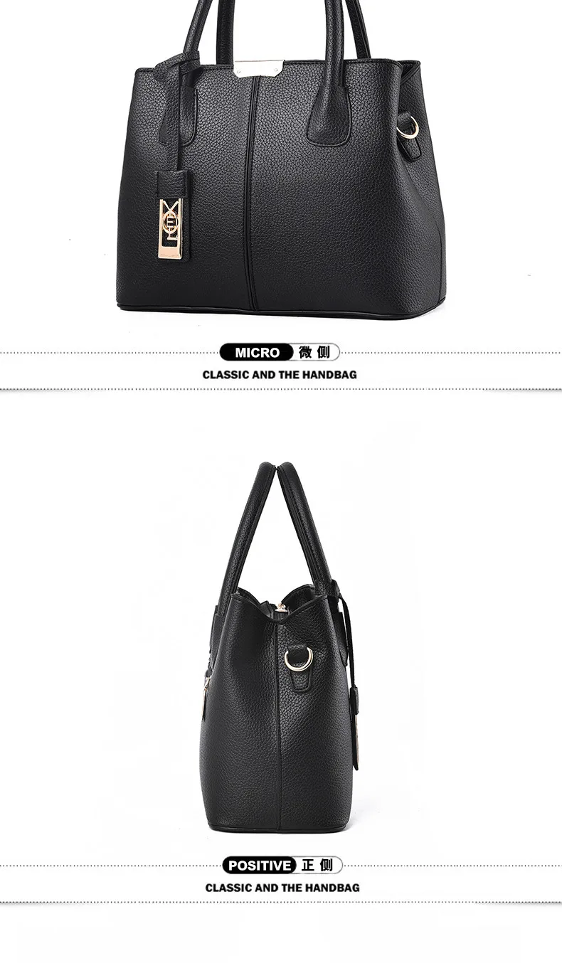 Bolsa feminina роскошные сумки из натуральной кожи для женщин из искусственной кожи сумки от известных дизайнеров; большая сумка на плечо сумка-тоут сумка через плечо в винтажном стиле сцепления мешок Черная кожа сумка