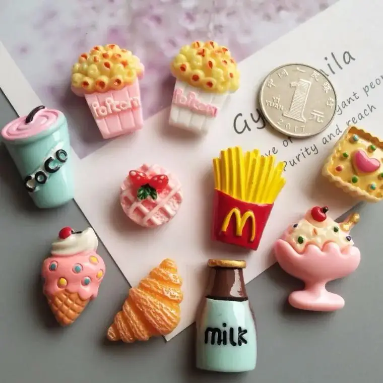 10Pcs Personalized Creative 3D Refrigerator Stickers Magnets INS Magnetic Decorative Food Set Of Cute | Дом и сад