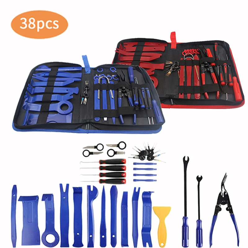 

38 шт. автомобильный аудио разборки набор инструментов авто радио Панель дверной зажим Панель Даш Аудио удаления установщик комплект инстру...
