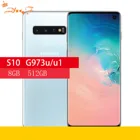 Samsung S10 G973U G973U1 оригинальный мобильный телефон Octa Core 6,1 
