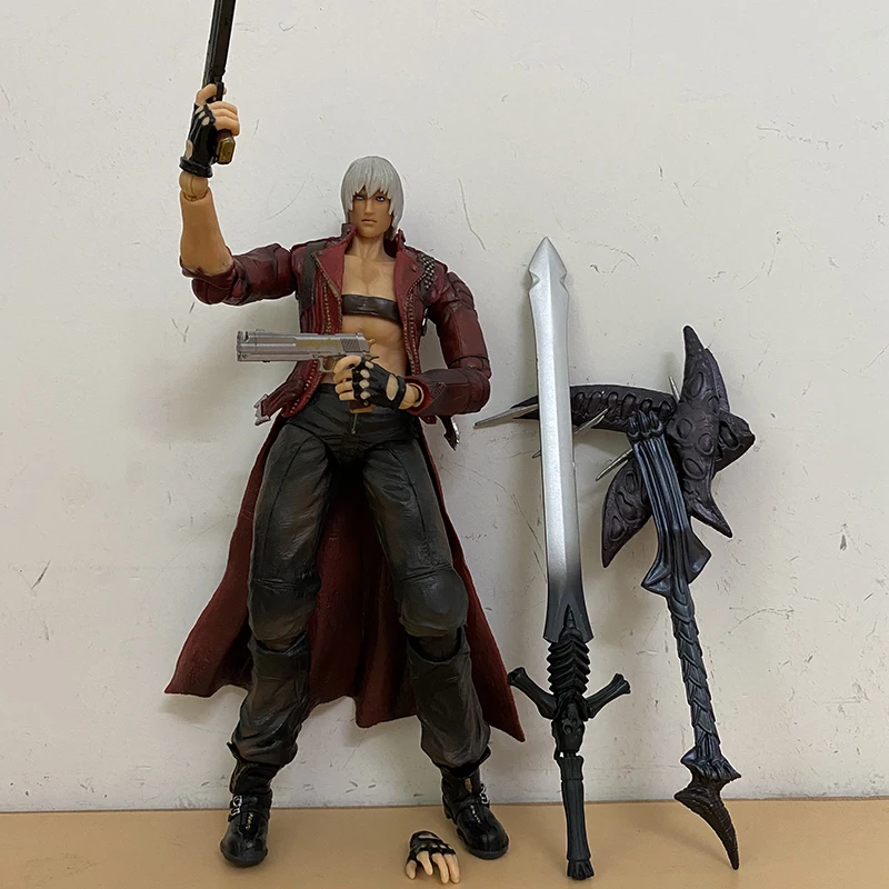 play arts kai dante action figure cloud j devil may cry figure model toy doll gift boy 12 inch free global shipping