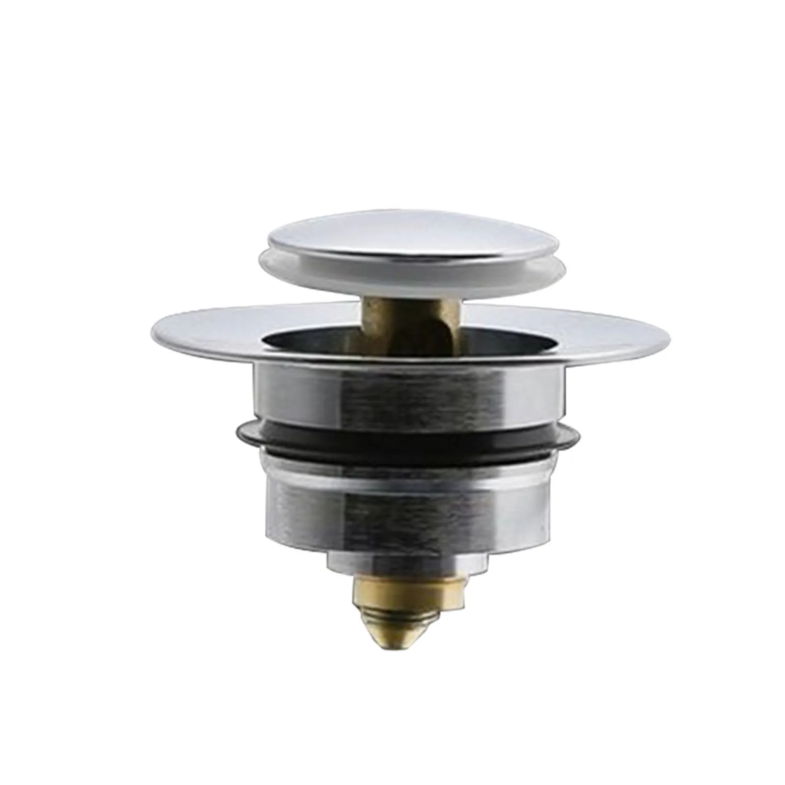 

Hair Catcher With Basket Thickened For Kitchen Sink Waste Bathtub Core Push Down Durable Easy Install Drain Plug Hardware
