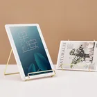 Скандинавский Роскошный Золотой металлический держатель для планшета железная подставка для настольного телефона Подставка для фоторамки журнал