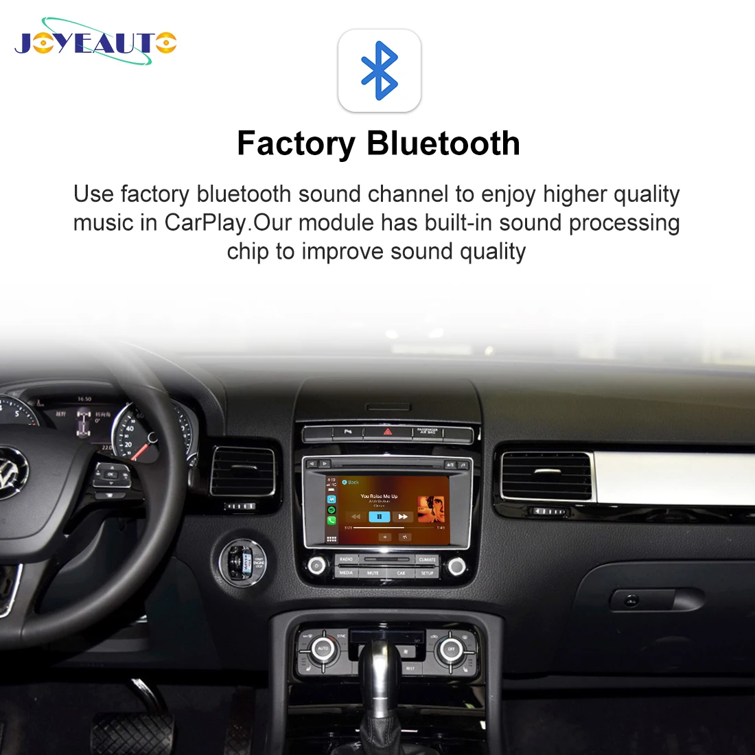 저렴한 JoyeAuto-카플레이 디코더, 무선 애플 Carplay 안드로이드 자동 역방향 카메라 자동차 키트, 폭스바겐 투아렉 6.5 2010 - 2017