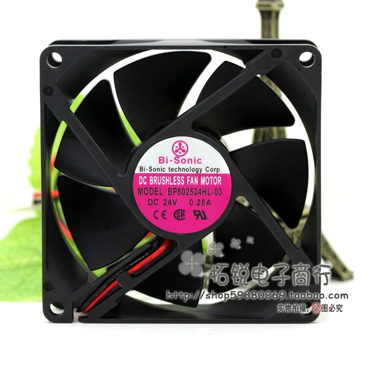 

Bi-Sonic 8cm BP802524HL-03 24V 0.25a 8025 Max Airflow Rate Converter Cooling Fan