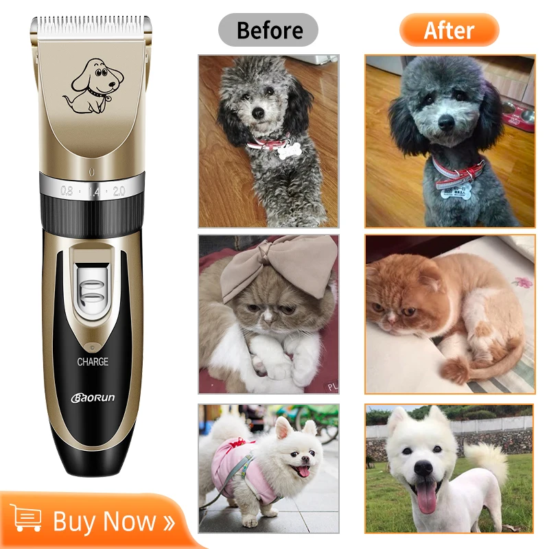 Электрическая машинка для стрижки домашних животных перезаряжаемая бритва с