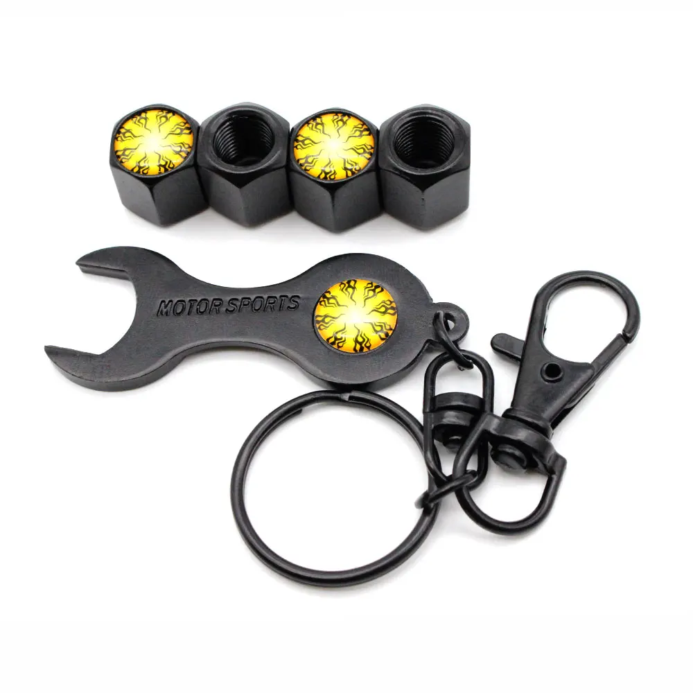 5 шт./компл. Противоугонная эмблема в стиле пламени Авто колеса шины воздушный