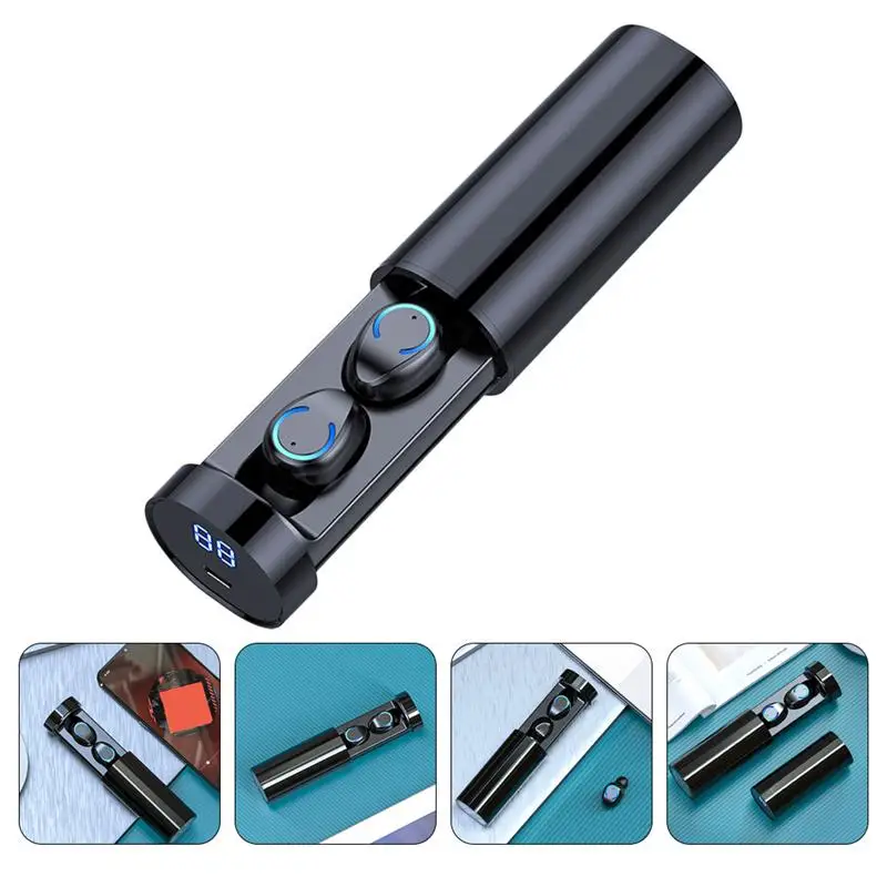 

1 set of Stereo Earphone Wireless Earbuds Noise Reduction Earphone for Home Gift