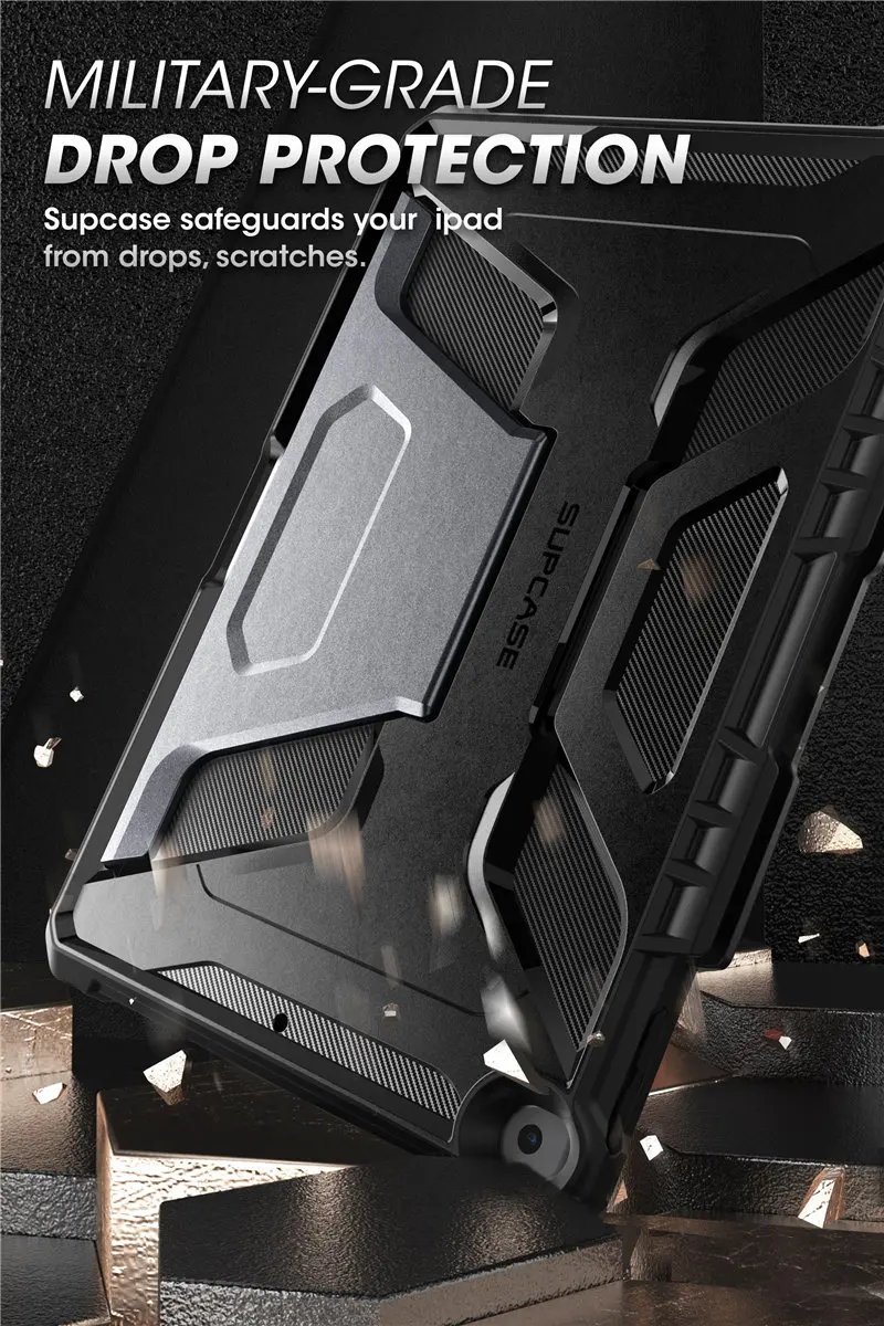 SUPCASE для iPad 10,2 чехол(), для iPad Air 3 Чехол 10," UB тонкий резиновый чехол со встроенным Apple Pencil Holder& kickstand