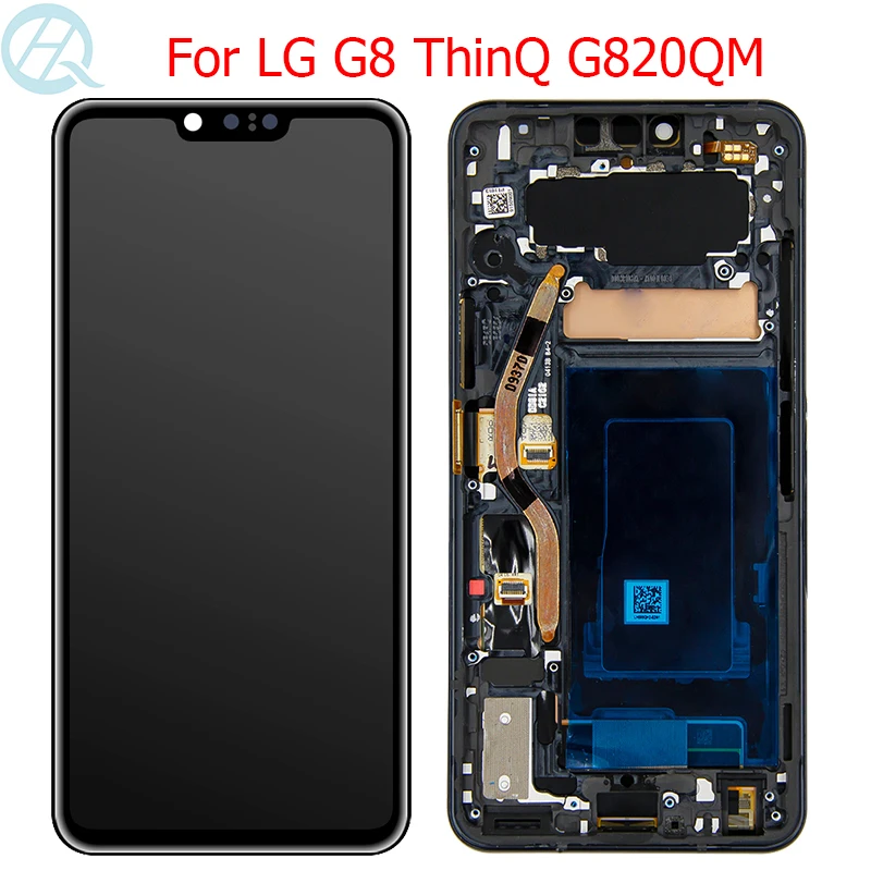 Оригинальный ЖК дисплей G8 ThinQ для LG с рамкой 6 1 дюйма LMG820QM7 LM G820UMB сенсорный экран в