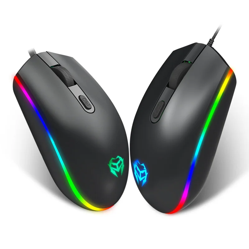 

1600DPI RGB Optical USB Wired Gaming Mouse 4 Buttons Rechargeable Mouse Pro PC Gamer Mice For Latop Computer LOL Gaming