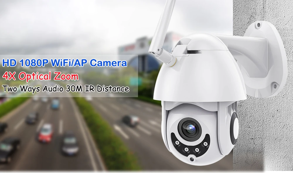 USAFEQLO 4x1080 P Беспроводная ip-камера панорамирование/наклон двусторонняя связь 2MP Мини Wifi камера видеонаблюдения TF слот для наружного использования в помещении Водонепроницаемый