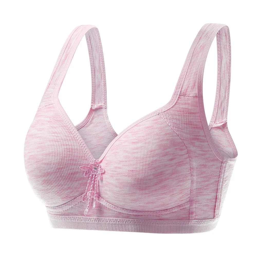 

No rims bra elderly mother big yards bra vest type gather lingerie thin one undertakes
