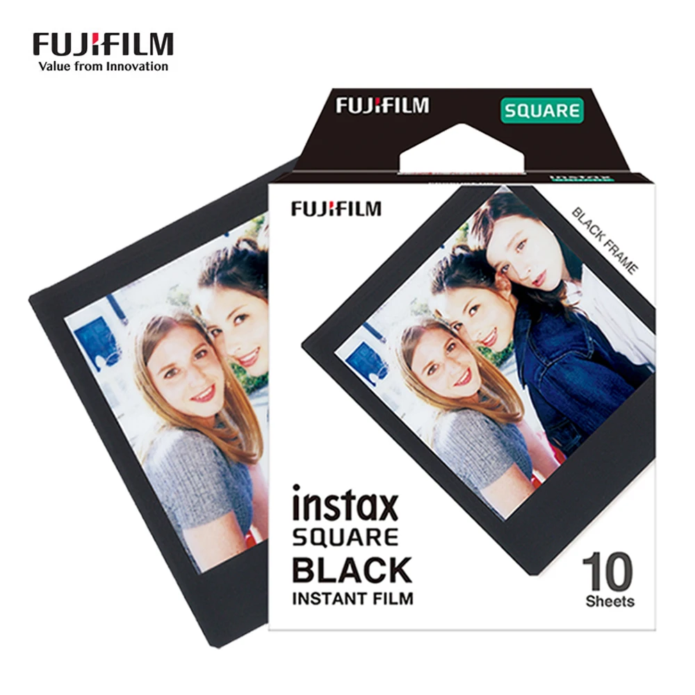Fujifilm Instax квадратная пленка мгновенная фото бумага черная рамка для SQ20 SQ10 SQ6