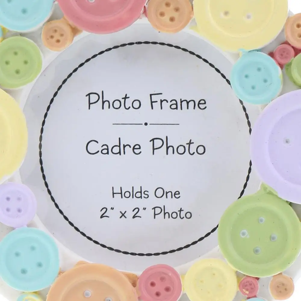 Милая Мини Радужная кнопка смоляная фоторамка свадебное украшение подарок для