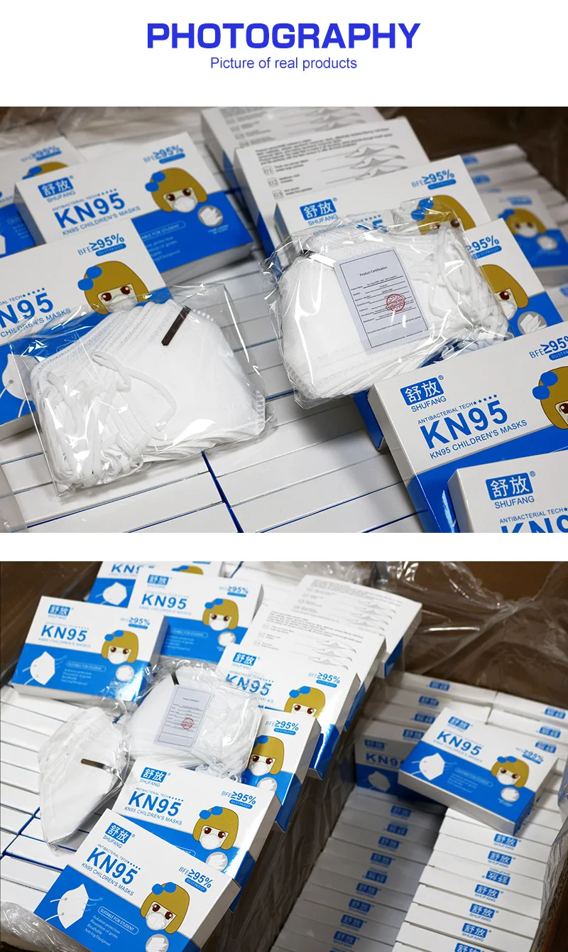

10/40PCS KN95 Children's Masks Anti-Haze Fog Breathable Kids Masks Protective KN95 Mouth Face Mask Boy and Girl Dustproof