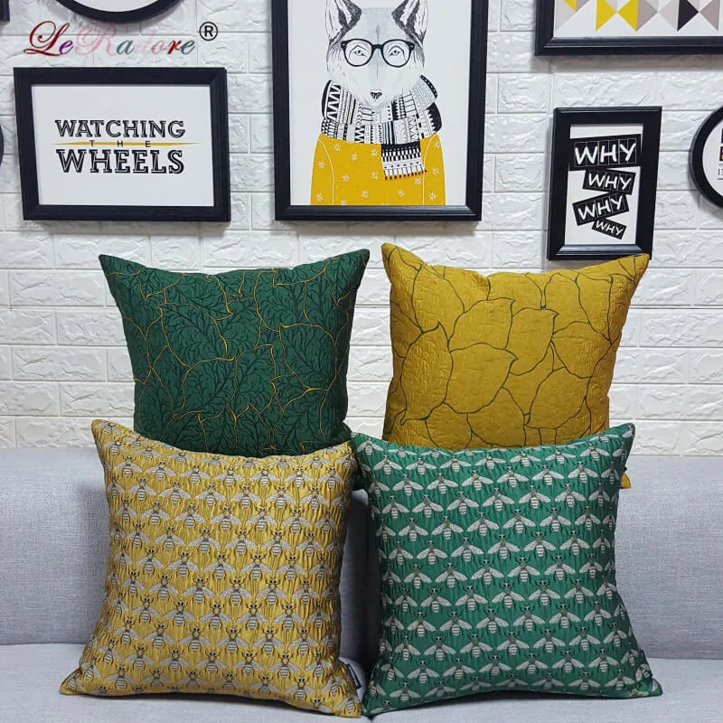 LeRadore Роскошная 3D наволочка с вышивкой из спандекса в пасторальном стиле для