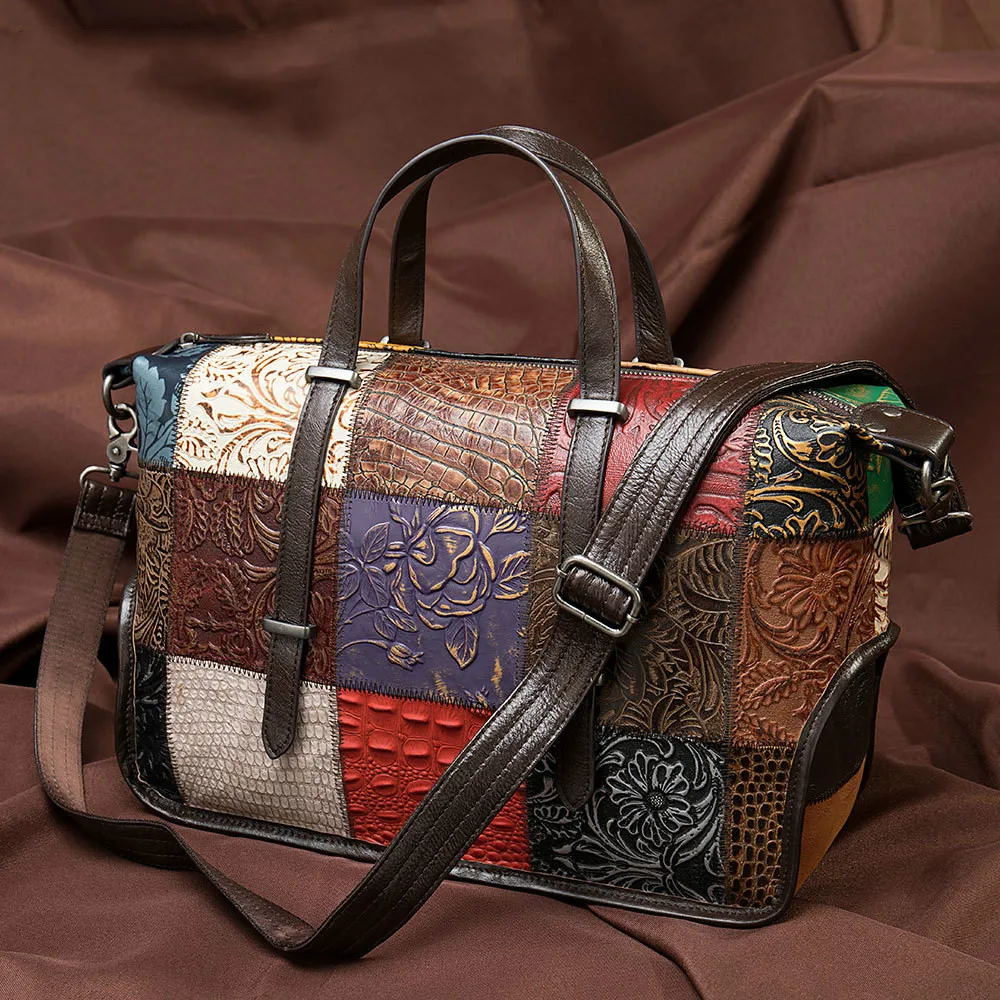 Большая женская сумка из натуральной кожи Повседневная Уличная Роскошная