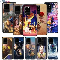 beauty and the beast for samsung s20 fe ultra plus a91 a81 a71 a51 a41 a31 a21s a72 a52 a42 a02s soft black phone case