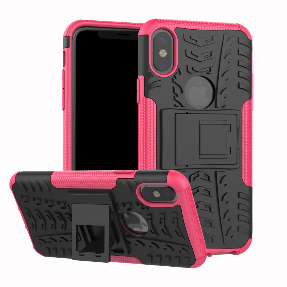 Rose Red Для Xiaomi Redmi Note 8 8A 8T 10 3 3S 4 4X 4A 5 5A 7 GO Plus S2 6 6A Pro противоударный силиконовый чехол-броня на выдвижной опоре чехол для телефона чехол - Цвет: Rose Red