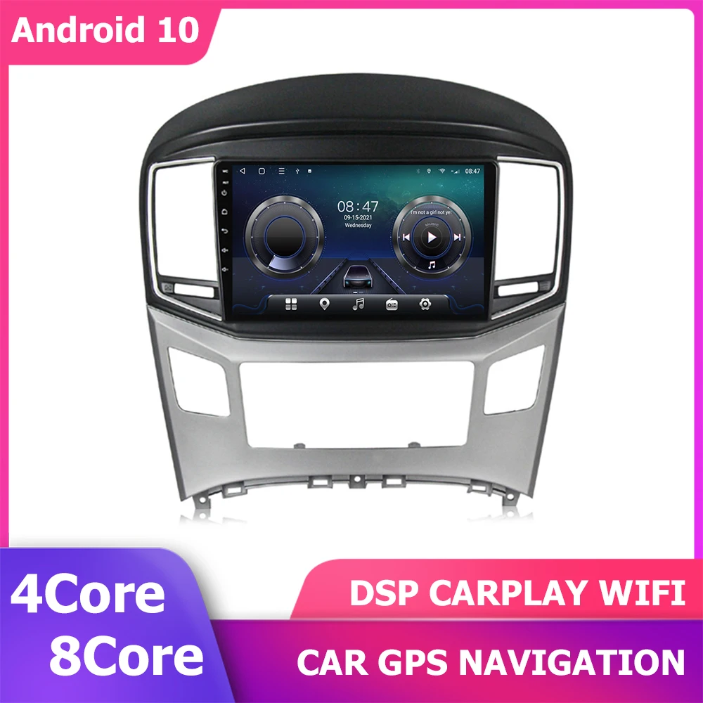 СБ Navi DSP CarPlay 6 + 128 ГБ 9 'ɺndroid 11 GPS-плеер для Hyundai H1 Grand Starex 2015-2018 навигация