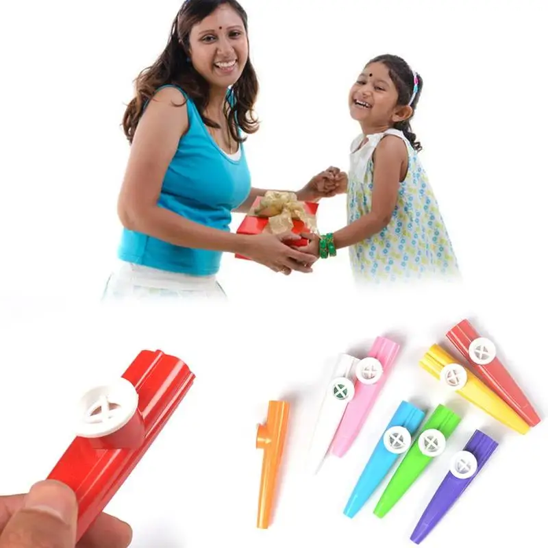 Новый пластиковый музыкальный инструмент Kazoo для детской музывечерние Orff
