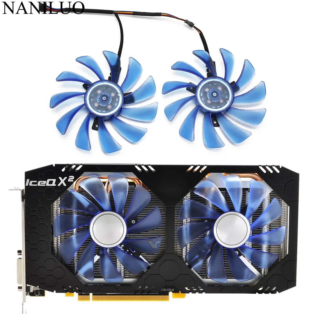 Охлаждающий вентилятор GPU 4pin RX 580 95 мм для RX580 Ice QX2 OC 4 ГБ/Turbo 8 ГБ охлаждение