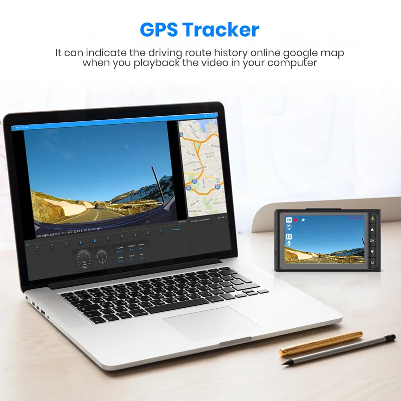 Автомобильный видеорегистратор AWESAFE Q8 4K 2160P GPS full hd 1920x1080 ночное видение - купить по