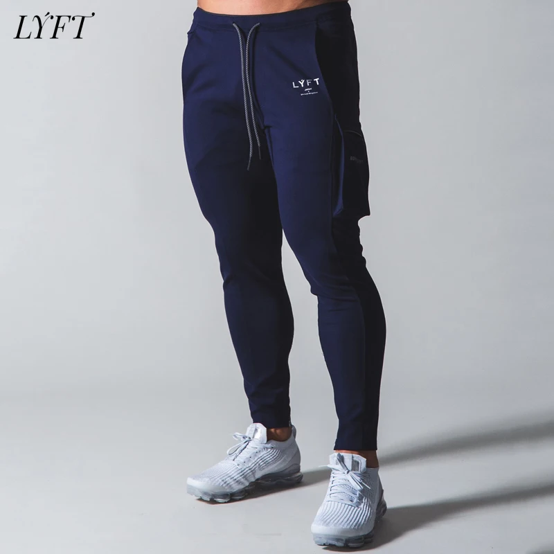 

LYFT muscle brothers spring and summer new overalls men's casual pants Korean loose sports pants men's Leggings
