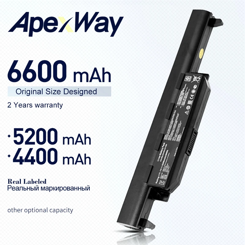 ApexWay Аккумулятор для ноутбука ASUS A32 K55 серии A33 A41 A75A A95 A55D K45D K45VM A45A A45DE|laptop battery|battery for