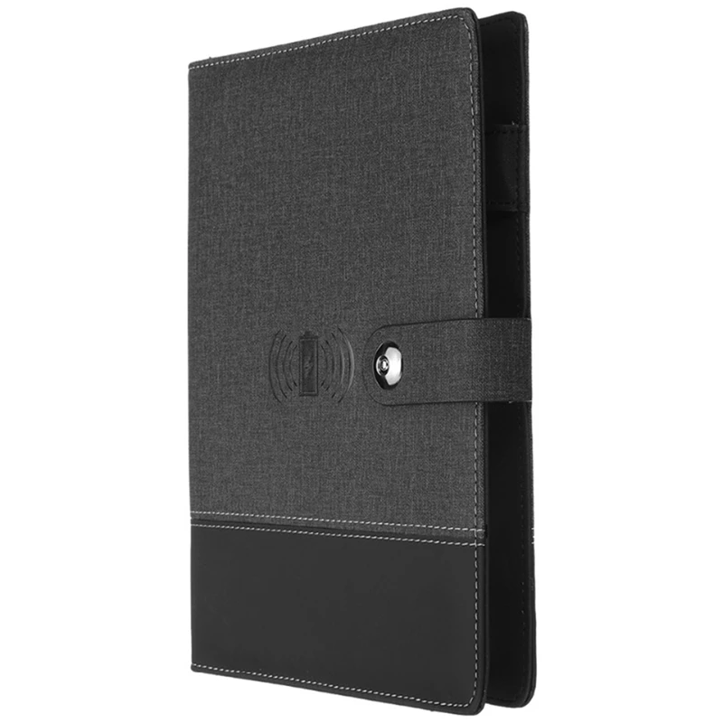 Бизнес Note Book многофункциональная A5 power Book 8000 MAh power Bank Qi Беспроводная зарядка записная книжка в переплете дневник планировщик
