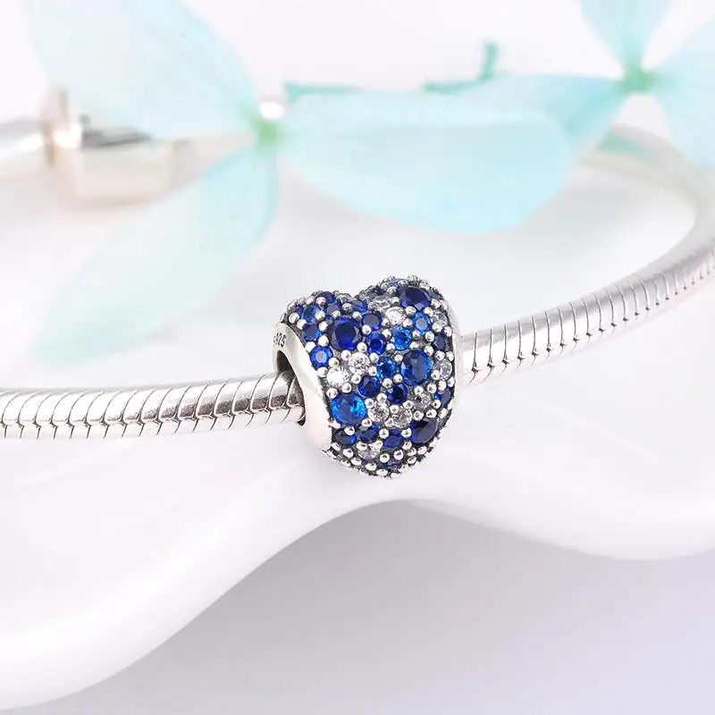 Горячая Распродажа 925 пробы серебро крылья ангела перо сердце Форма драгоценные