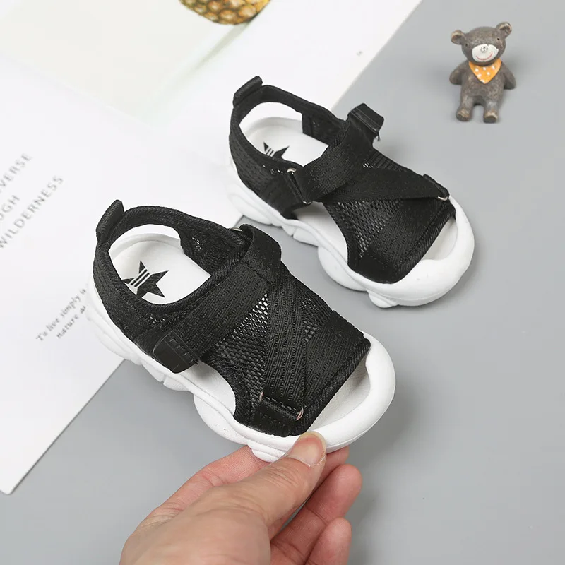 Детские сандалии Сетчатые дышащие с вырезами для маленьких девочек Вечерние