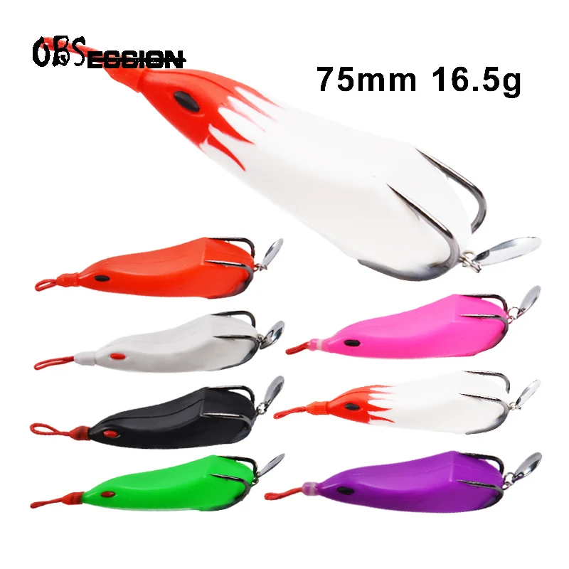 Приманка для рыбалки 75 мм 16 5 г мягкая плавающая приманка с двойным крючком