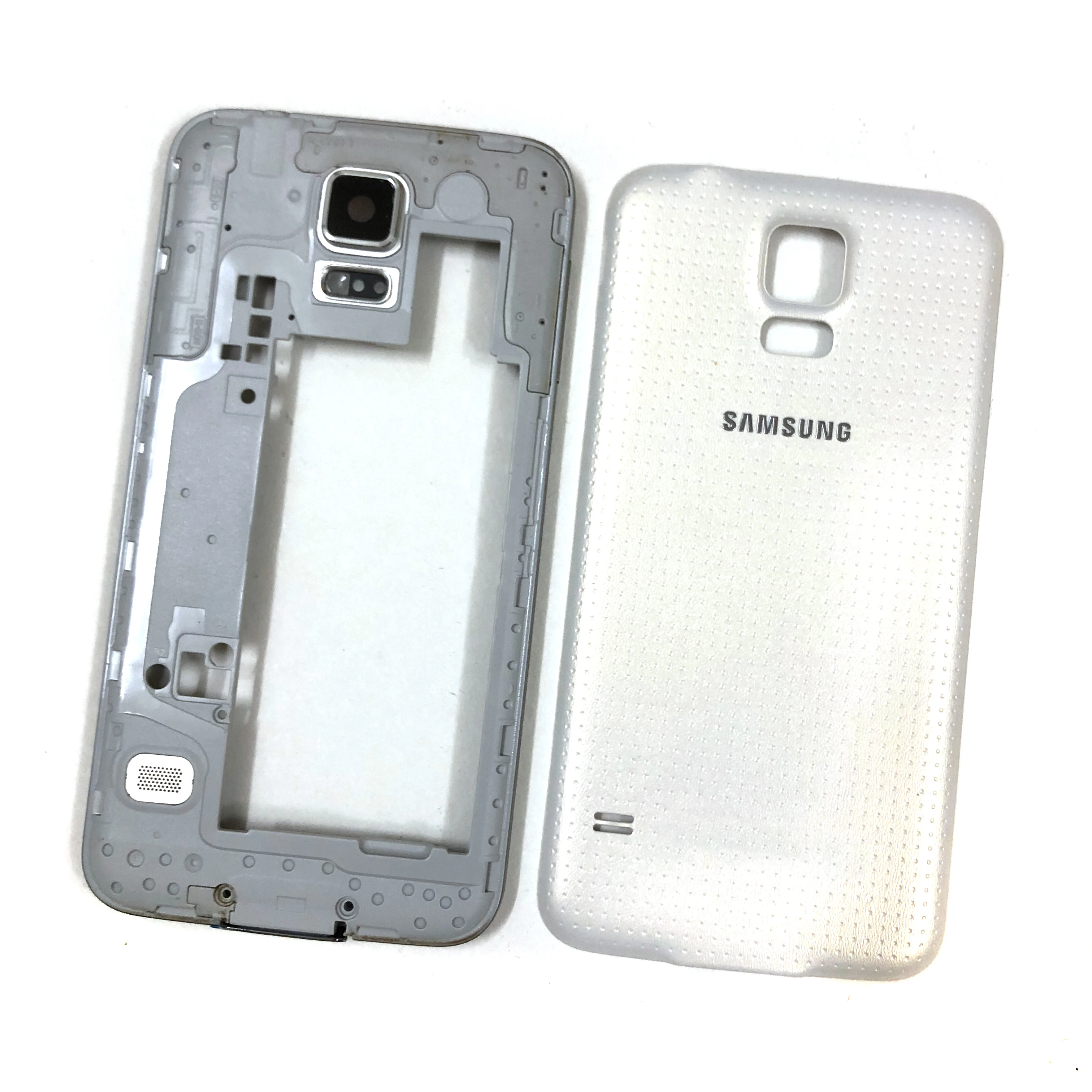 Оригинальный Корпус для Samsung Galaxy S5 i9600 G900F G900T G900V G900A средняя рамка + задняя крышка