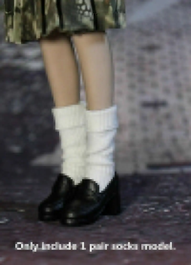 

1/6 Scale Soldier Accessories White Cotton Socks Model for 12" Action Doll